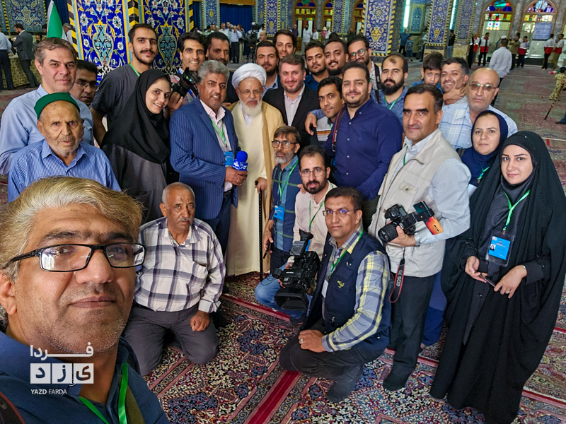 حضور مردم و چهره‌های مطرح یزد در چهاردهمین انتخابات ریاست جمهوری